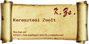 Keresztesi Zsolt névjegykártya
